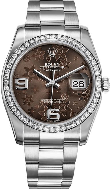 rolex rocca asti|Rolex Datejust 116244 Oyster Chocolate Floral Dial Diamonds..